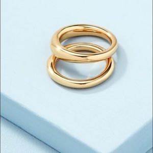 Stella & Dot Ulani Stackable  Rings Gold